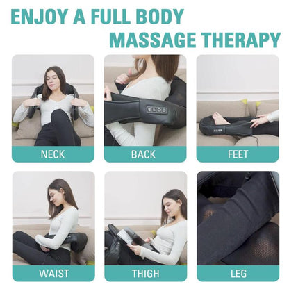 Electric Shiatsu Massage Pillow for Neck, Back, Shoulder, Leg & Foot - Relieve Muscle Pain, Perfect Gift for Men, Women & Family - Valentine'S Day Present